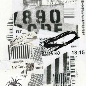 Positive Vibes Black and White Bracelets